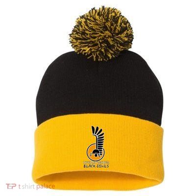 1st Armoured Division 1 Dywizja Pancerna  Black Devils (Poland Historical) Pom Pom 12in Knit Beanie