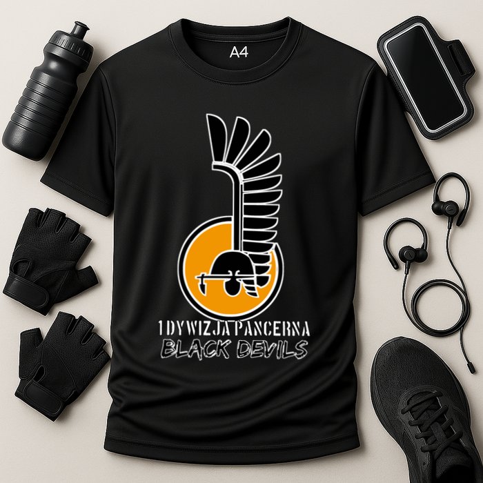 1st Armoured Division 1 Dywizja Pancerna  Black Devils (Poland Historical) Cooling Performance Crew T-Shirt
