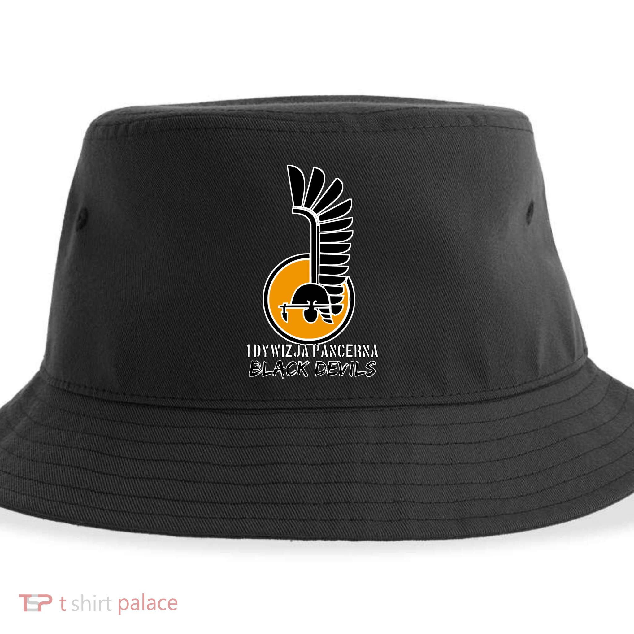 1st Armoured Division 1 Dywizja Pancerna  Black Devils (Poland Historical) Sustainable Bucket Hat