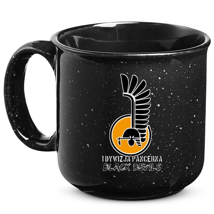 1st Armoured Division 1 Dywizja Pancerna  Black Devils (Poland Historical) 15oz Campfire Ceramic Mug
