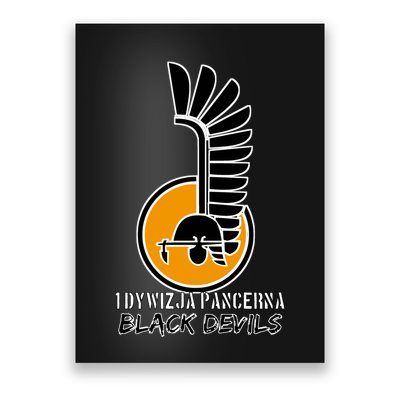 1st Armoured Division 1 Dywizja Pancerna  Black Devils (Poland Historical) Poster