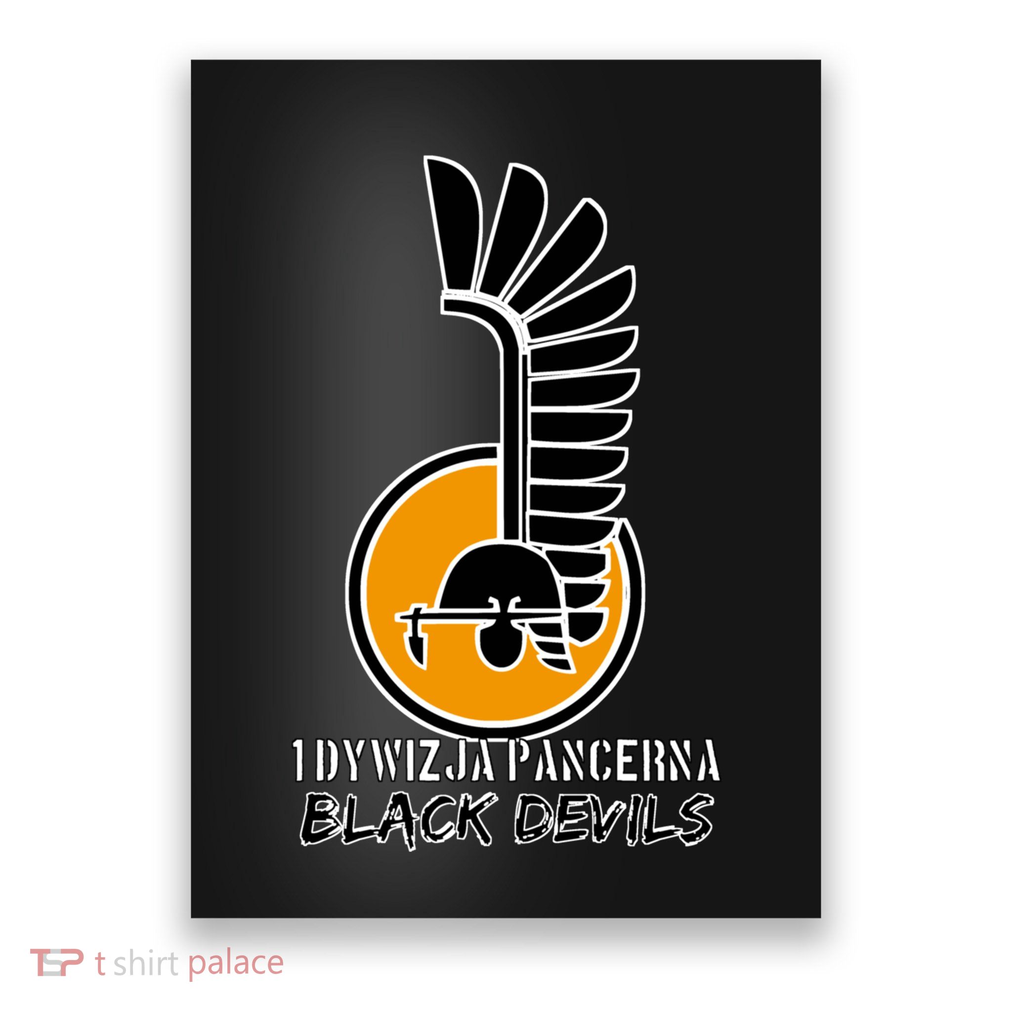 1st Armoured Division 1 Dywizja Pancerna  Black Devils (Poland Historical) Poster