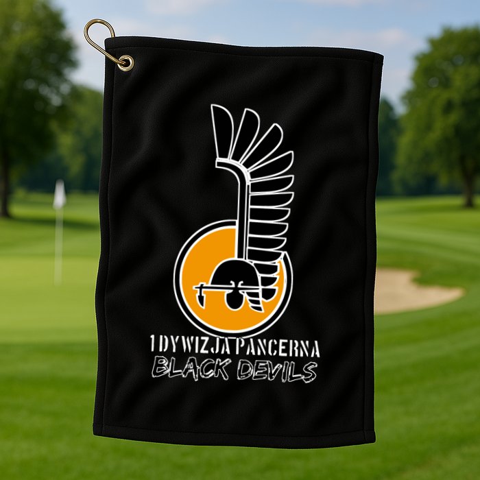 1st Armoured Division 1 Dywizja Pancerna  Black Devils (Poland Historical) Golf Towel