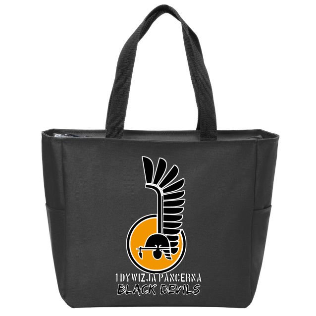 1st Armoured Division 1 Dywizja Pancerna  Black Devils (Poland Historical) Zip Tote Bag