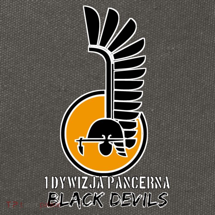 1st Armoured Division 1 Dywizja Pancerna  Black Devils (Poland Historical) Cotton Canvas Backpack