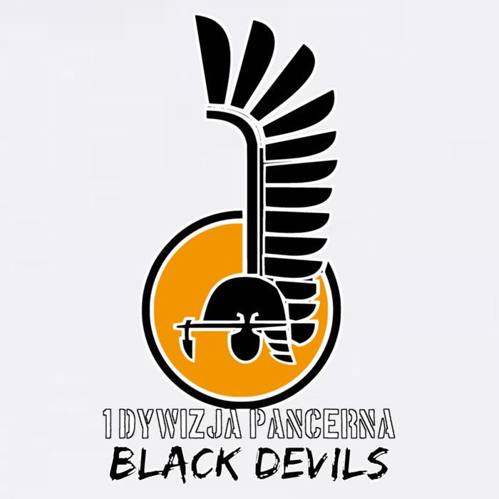 1st Armoured Division 1 Dywizja Pancerna  Black Devils (Poland Historical) Garment-Dyed Sweatshirt