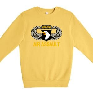 101st Airborne Division Air Assault Gift Veterans Day Great Gift Premium Crewneck Sweatshirt