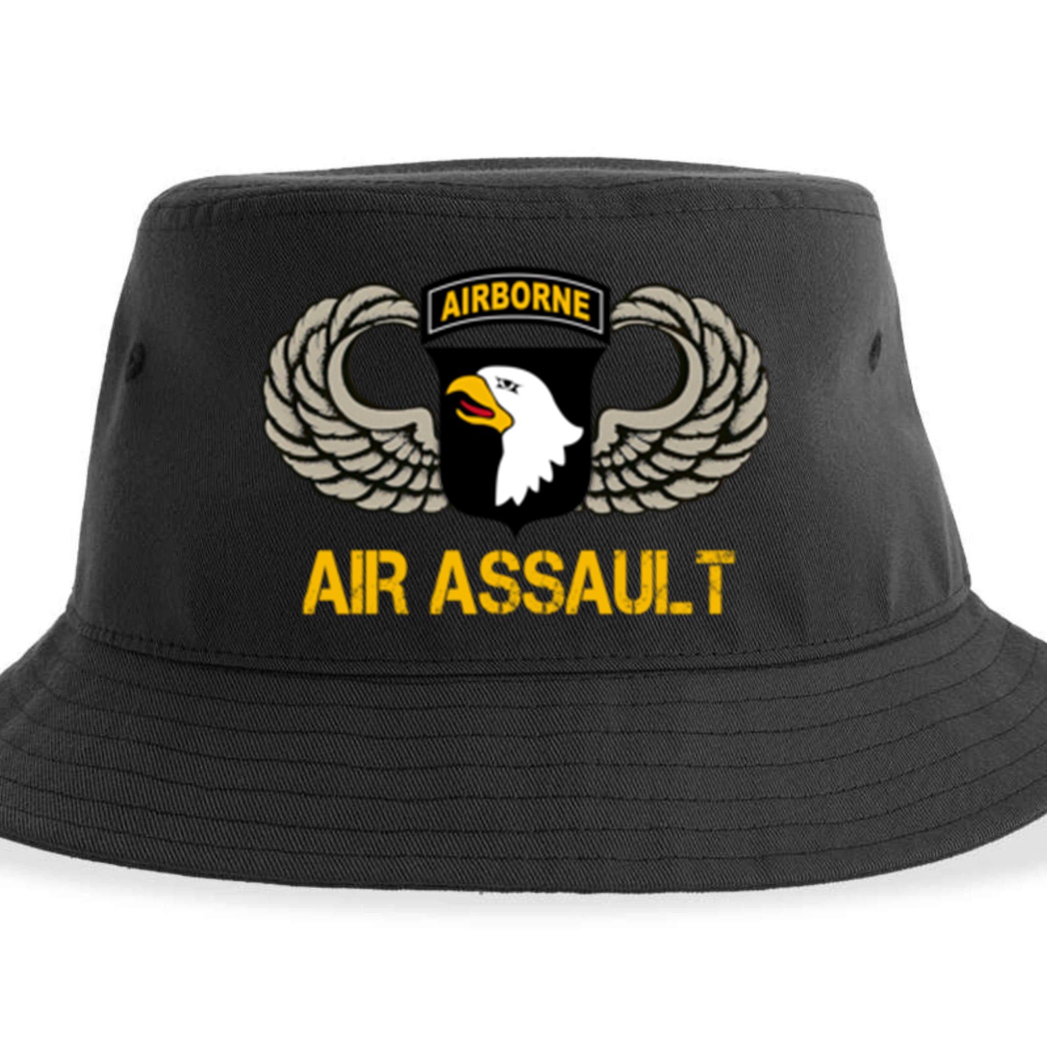 101st Airborne Division Air Assault Gift Veterans Day Great Gift Sustainable Bucket Hat