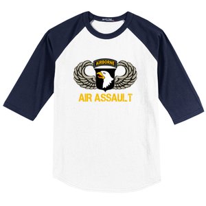 101st Airborne Division Air Assault Gift Veterans Day Great Gift Baseball Sleeve Shirt