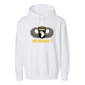 101st Airborne Division Air Assault Gift Veterans Day Great Gift Garment-Dyed Fleece Hoodie