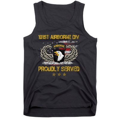 101st Airborne Divition Proudly Served Veterans Day Tank Top