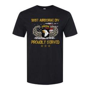 101st Airborne Divition Proudly Served Veterans Day Softstyle® CVC T-Shirt