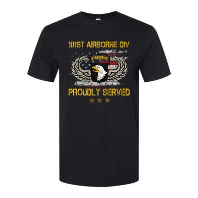 101st Airborne Divition Proudly Served Veterans Day Softstyle® CVC T-Shirt