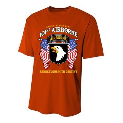 101st Airborne Division Veteran Gift Performance Sprint T-Shirt