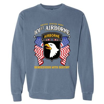 101st Airborne Division Veteran Gift Garment-Dyed Sweatshirt