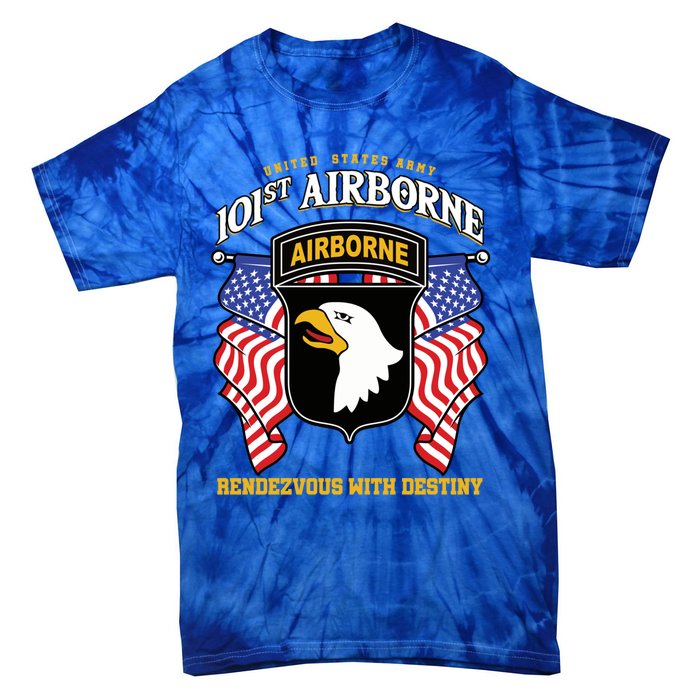 101st Airborne Division Veteran Gift Tie-Dye T-Shirt