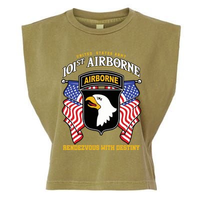 101st Airborne Division Veteran Gift Garment-Dyed Women's Muscle Tee