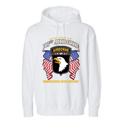 101st Airborne Division Veteran Gift Garment-Dyed Fleece Hoodie