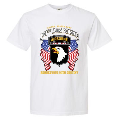 101st Airborne Division Veteran Gift Garment-Dyed Heavyweight T-Shirt