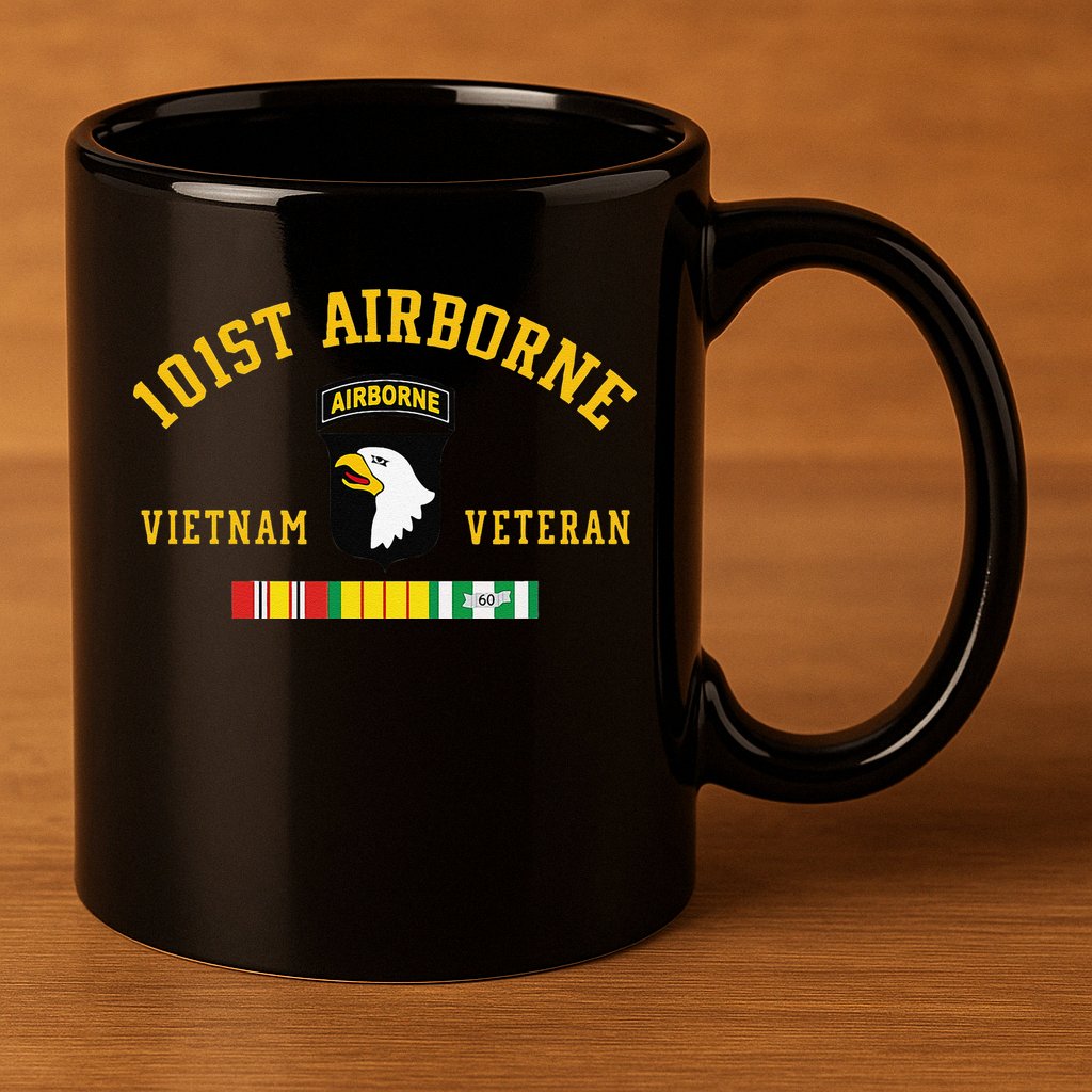 101st Airborne Division Vietnam Veteran Father Day 11oz C Handle Ceramic Mug