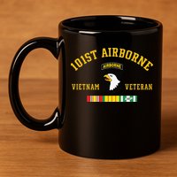 101st Airborne Division Vietnam Veteran Father Day 11oz C Handle Ceramic Mug