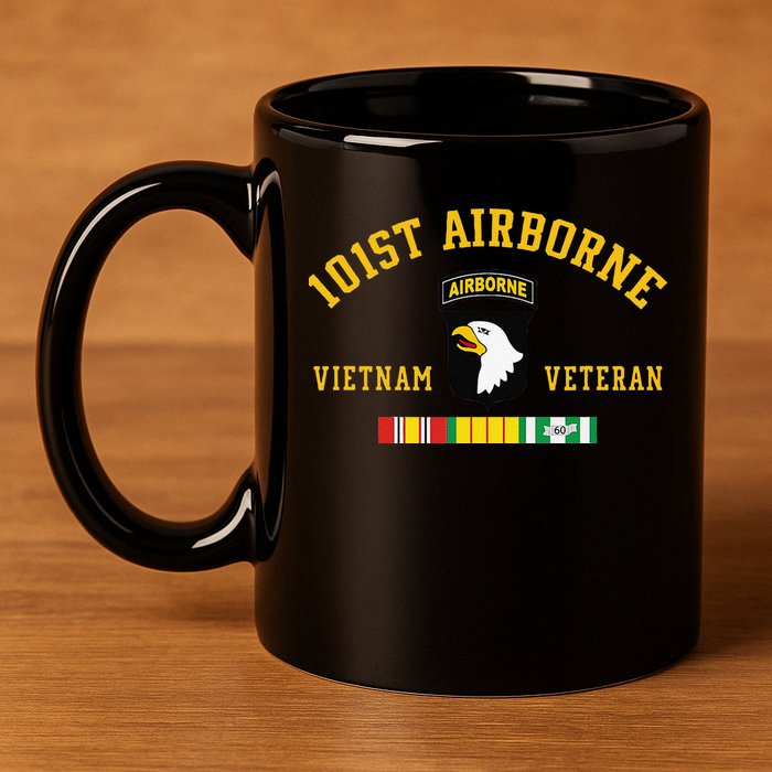 101st Airborne Division Vietnam Veteran Father Day 11oz C Handle Ceramic Mug