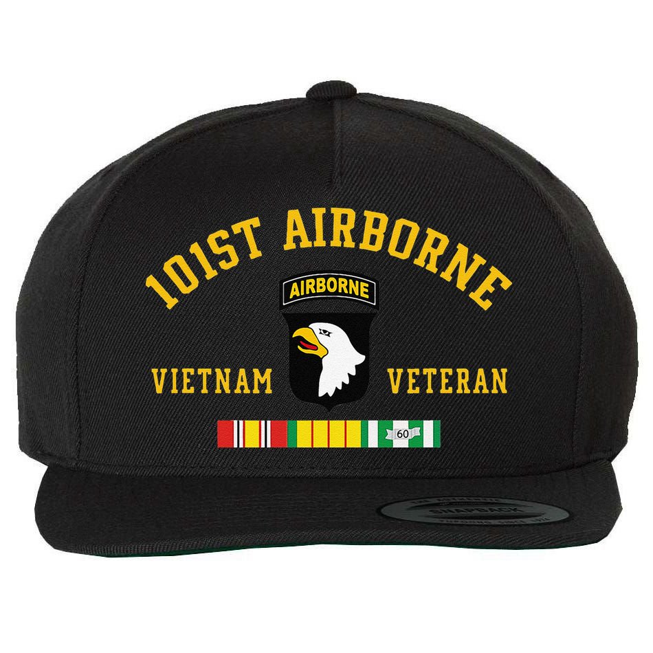 101st Airborne Division Vietnam Veteran Father Day Wool Snapback Cap