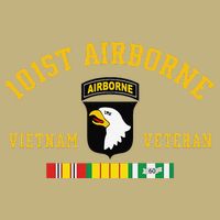 101st Airborne Division Vietnam Veteran Father Day Cooling Performance Crew T-Shirt