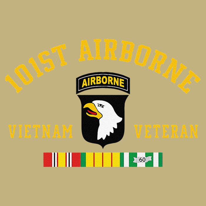 101st Airborne Division Vietnam Veteran Father Day Cooling Performance Crew T-Shirt