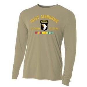 101st Airborne Division Vietnam Veteran Father Day Cooling Performance Long Sleeve Crew