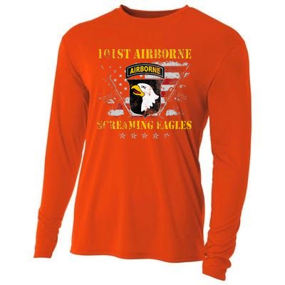 101st Airborne Division Veteran Screaming Eagle Cooling Performance Long Sleeve Crew