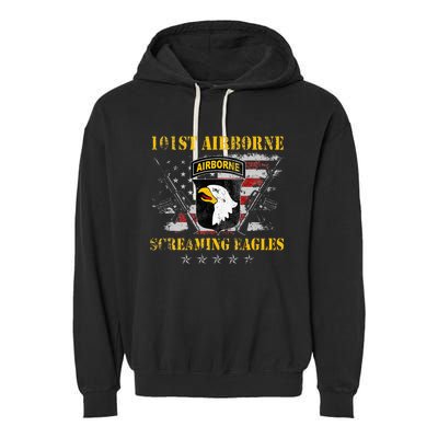 101st Airborne Division Veteran Screaming Eagle Garment-Dyed Fleece Hoodie