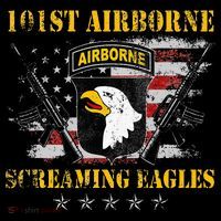 101st Airborne Division Veteran Screaming Eagle Drawstring Bag