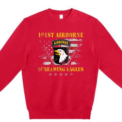 101st Airborne Division Veteran Screaming Eagle Premium Crewneck Sweatshirt