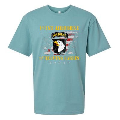 101st Airborne Division Veteran Screaming Eagle Sueded Cloud Jersey T-Shirt