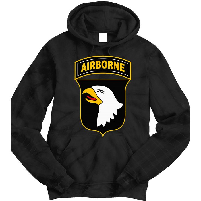 101st Airborne Division Military Veteran American Eagle Army Tie Dye Hoodie