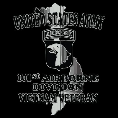 101st Airborne Division Vietnam Veteran Zip Hoodie T-Shirt