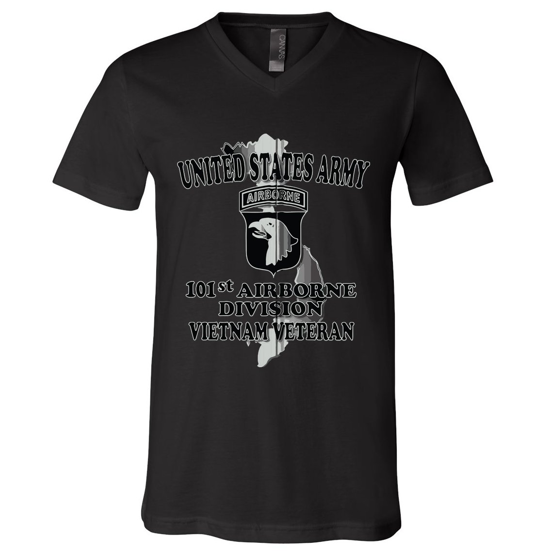 101st Airborne Division Vietnam Veteran Zip Hoodie V-Neck T-Shirt