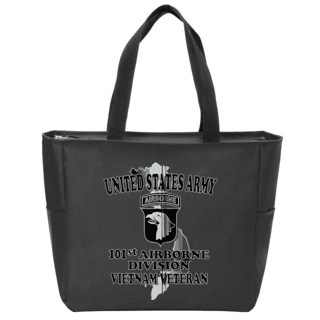 101st Airborne Division Vietnam Veteran Zip Hoodie Zip Tote Bag