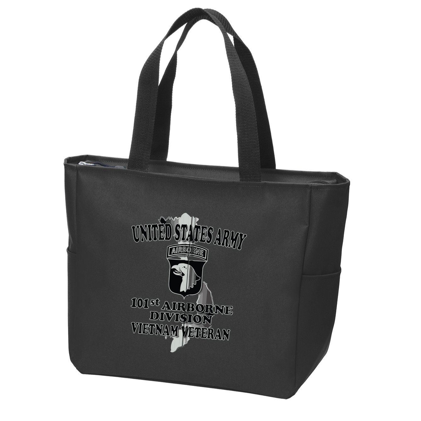 101st Airborne Division Vietnam Veteran Zip Hoodie Zip Tote Bag