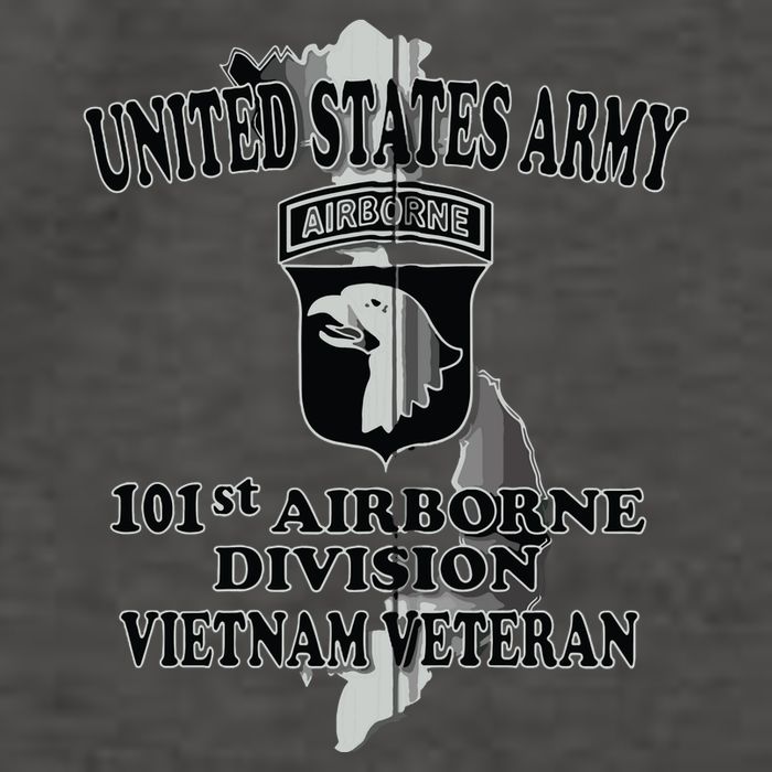 101st Airborne Division Vietnam Veteran Zip Hoodie Vector Backpack