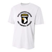 101st Airborne Division Fort Campbell Kentucky Emblem Youth Performance Sprint T-Shirt