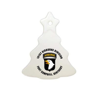 101st Airborne Division Fort Campbell Kentucky Emblem Ceramic Tree Ornament