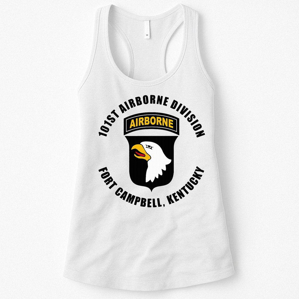 101st Airborne Division Fort Campbell Kentucky Emblem Womens Tank Top