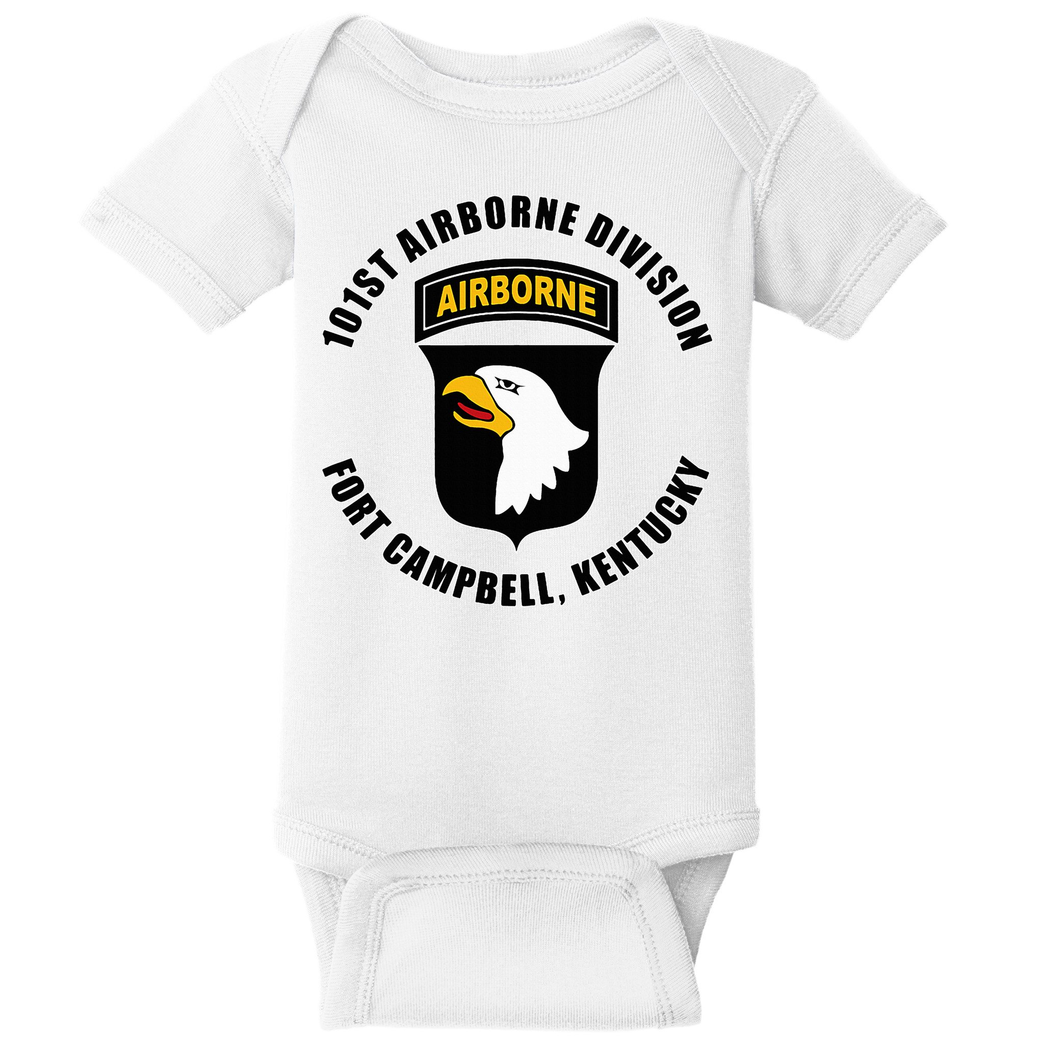 101st Airborne Division Fort Campbell Kentucky Emblem Baby Bodysuit