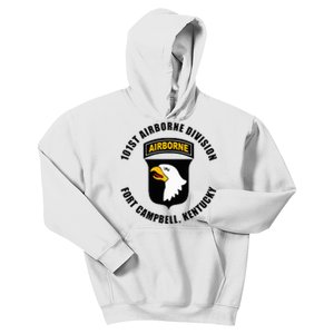 101st Airborne Division Fort Campbell Kentucky Emblem Kids Hoodie