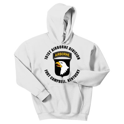 101st Airborne Division Fort Campbell Kentucky Emblem Kids Hoodie