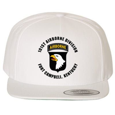101st Airborne Division Fort Campbell Kentucky Emblem Wool Snapback Cap