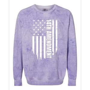 14th Amendment Flag Political America Usa Rights Colorblast Crewneck Sweatshirt