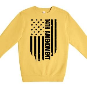 14th Amendment Flag Political America Usa Rights Premium Crewneck Sweatshirt